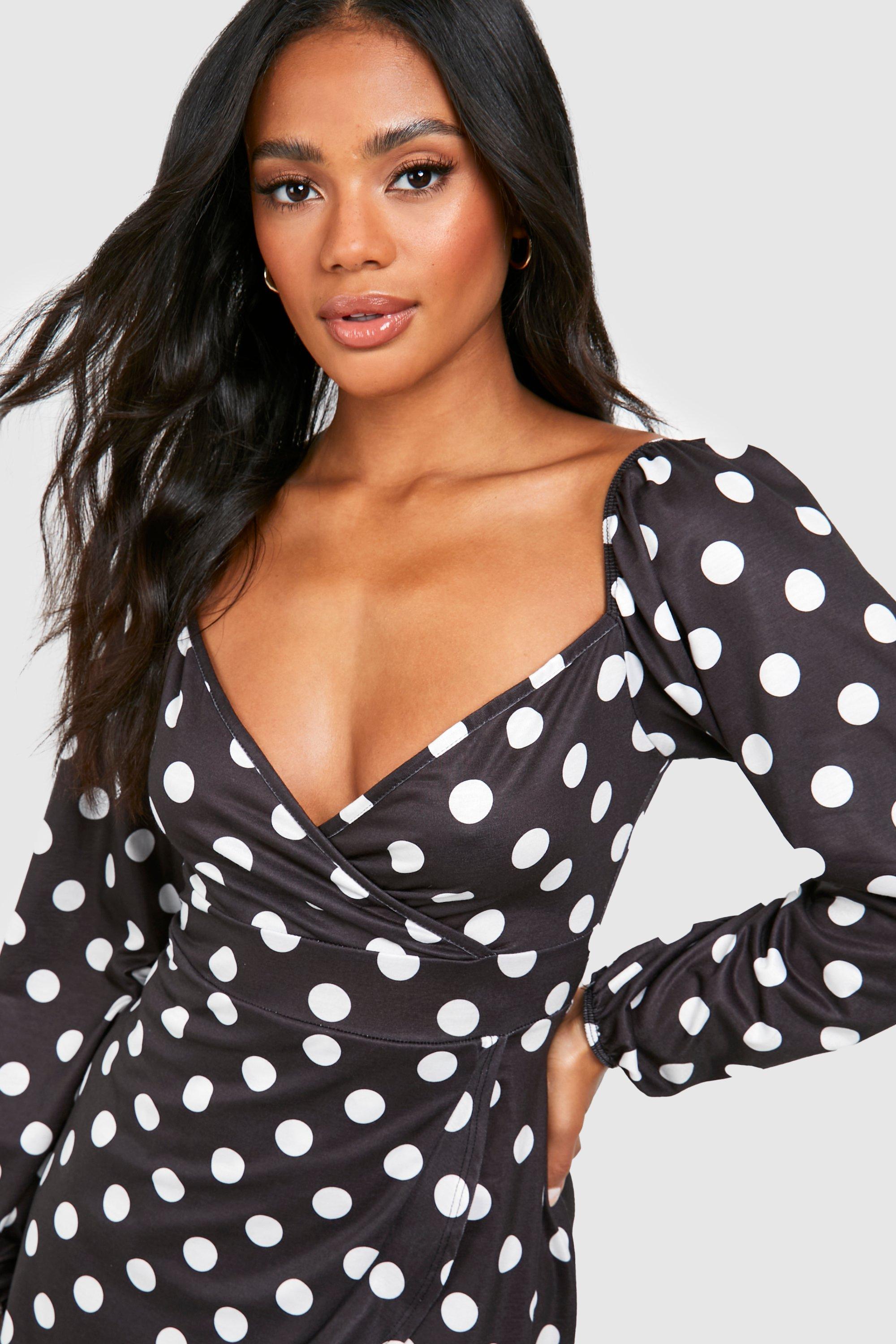 Black and white shop polka dot sundress