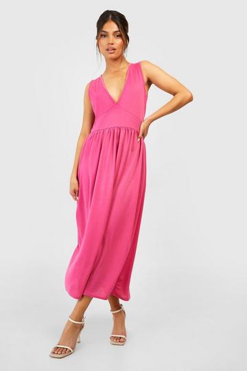 Dunagree Midi Dress hot pink