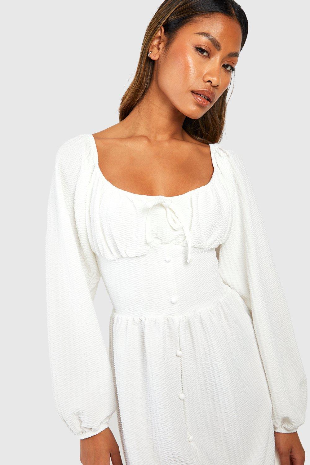 Petite Milkmaid Puff Sleeve Corset Top