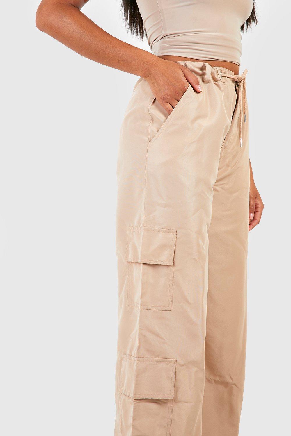 Shell Wide Leg Cargo Trouser