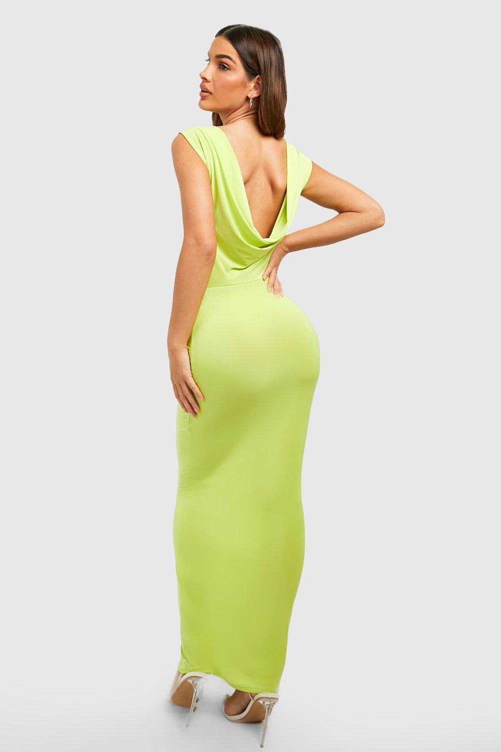 Boohoo lime sale green dress