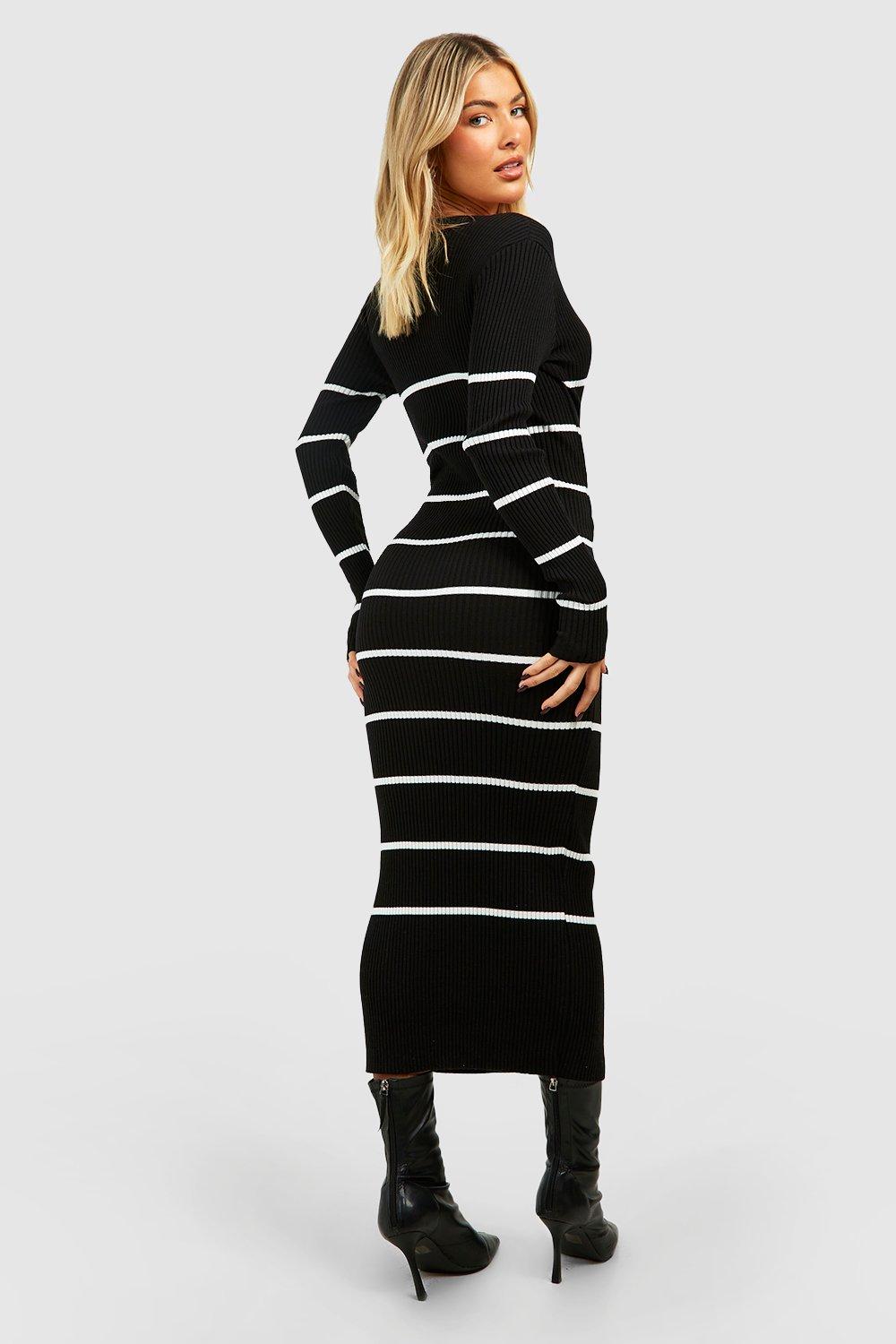 Midi shop knit dress