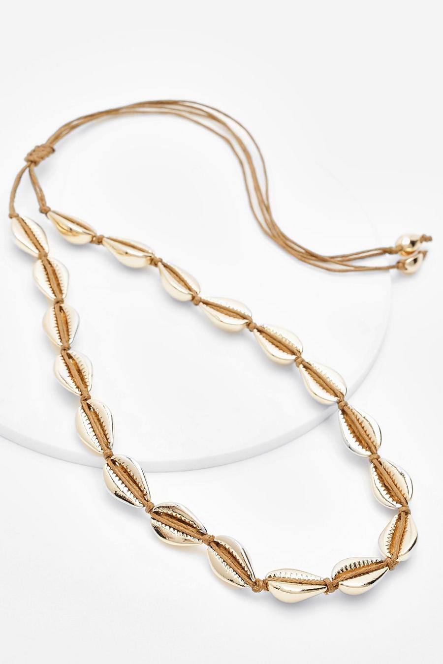 Gold Shell Allway Necklace image number 1
