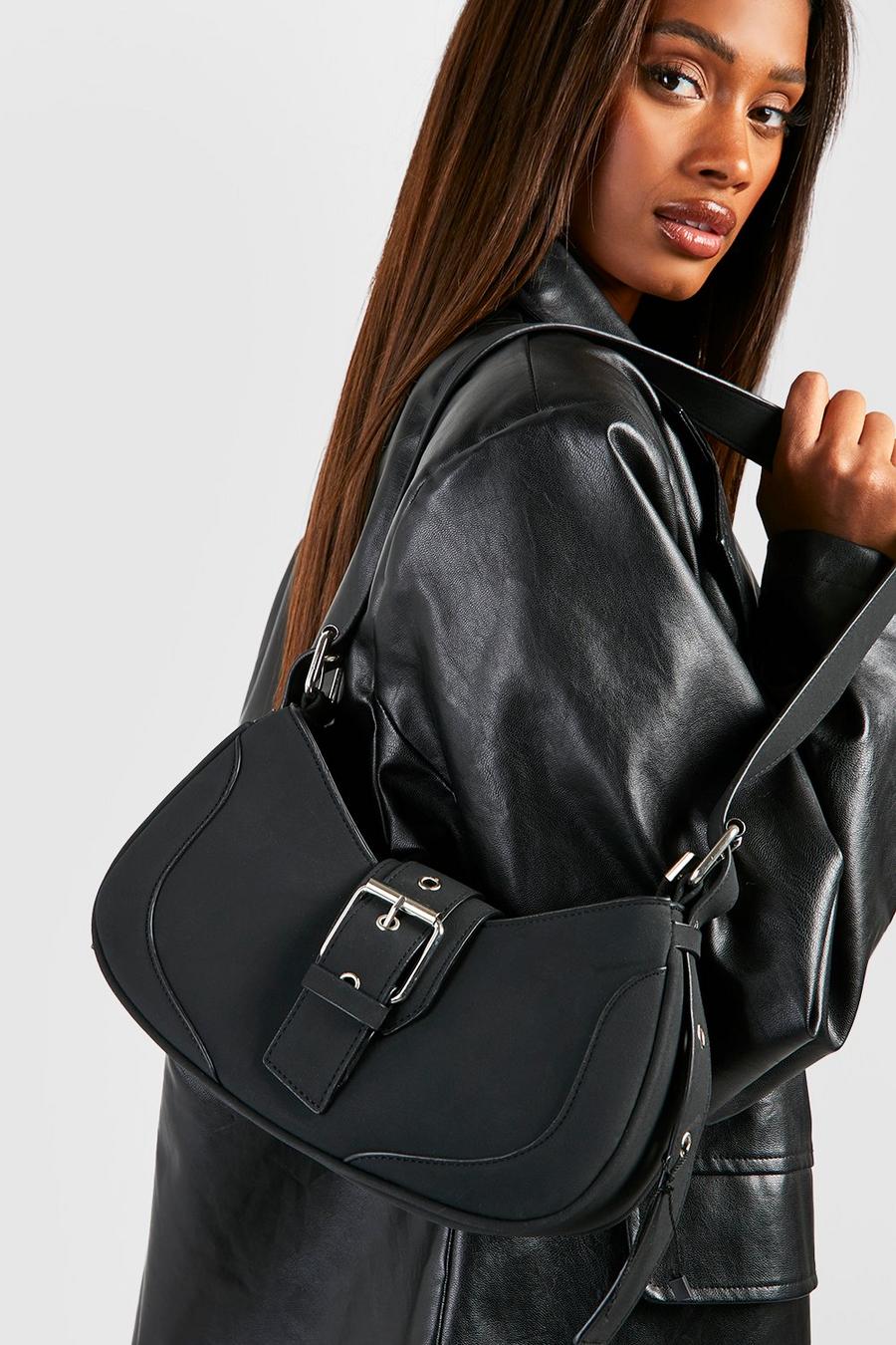Buckle Detail Shoulder Bag | Boohoo UK