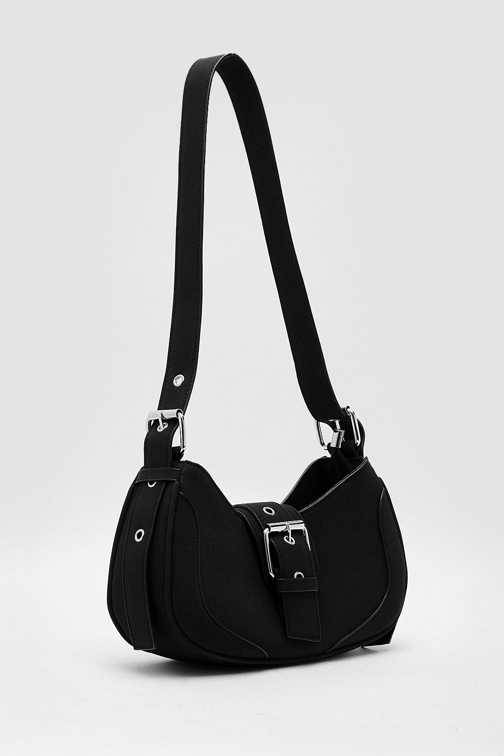 Buckle Detail Shoulder Bag