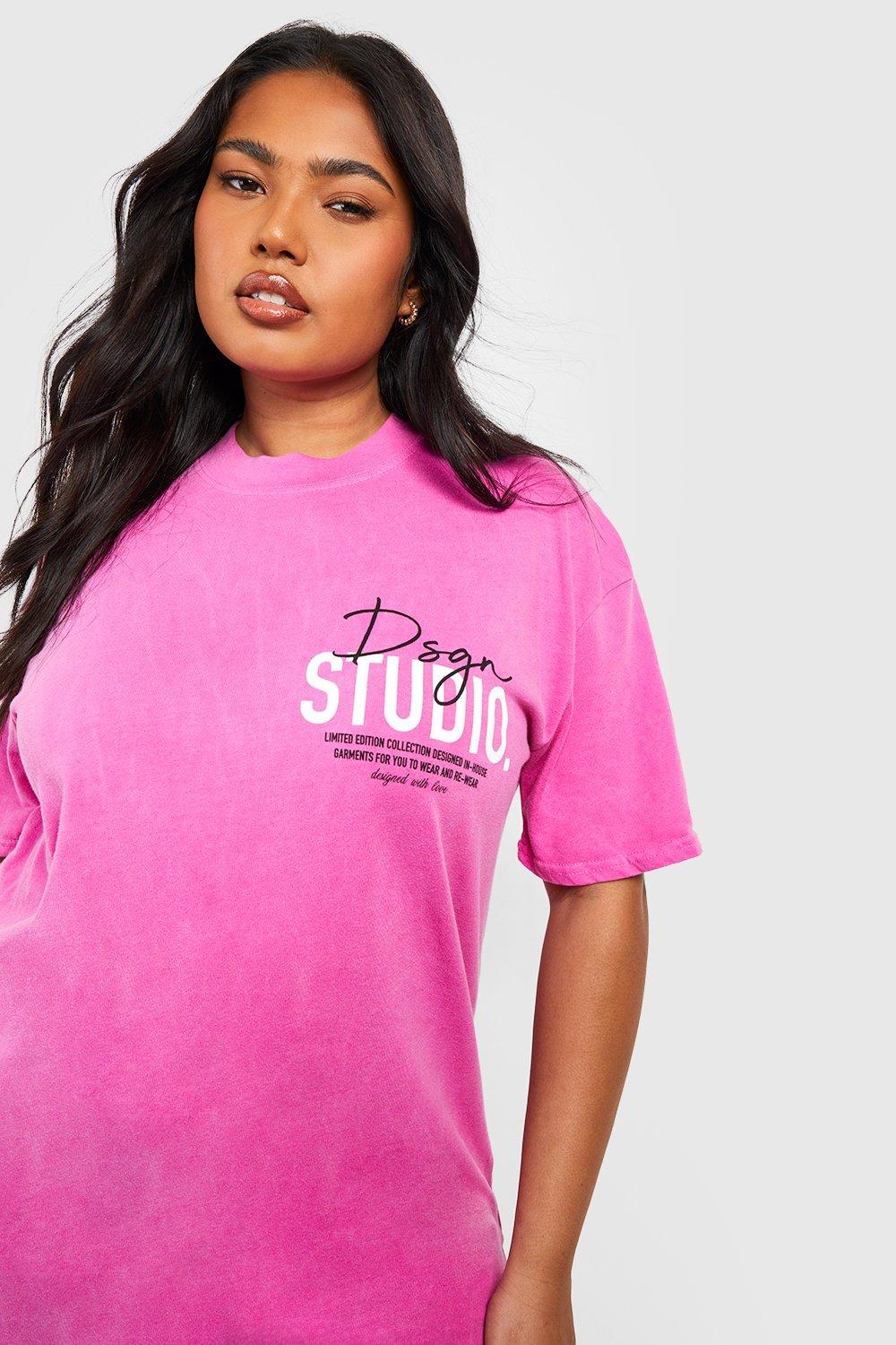 neon pink oversized t shirt