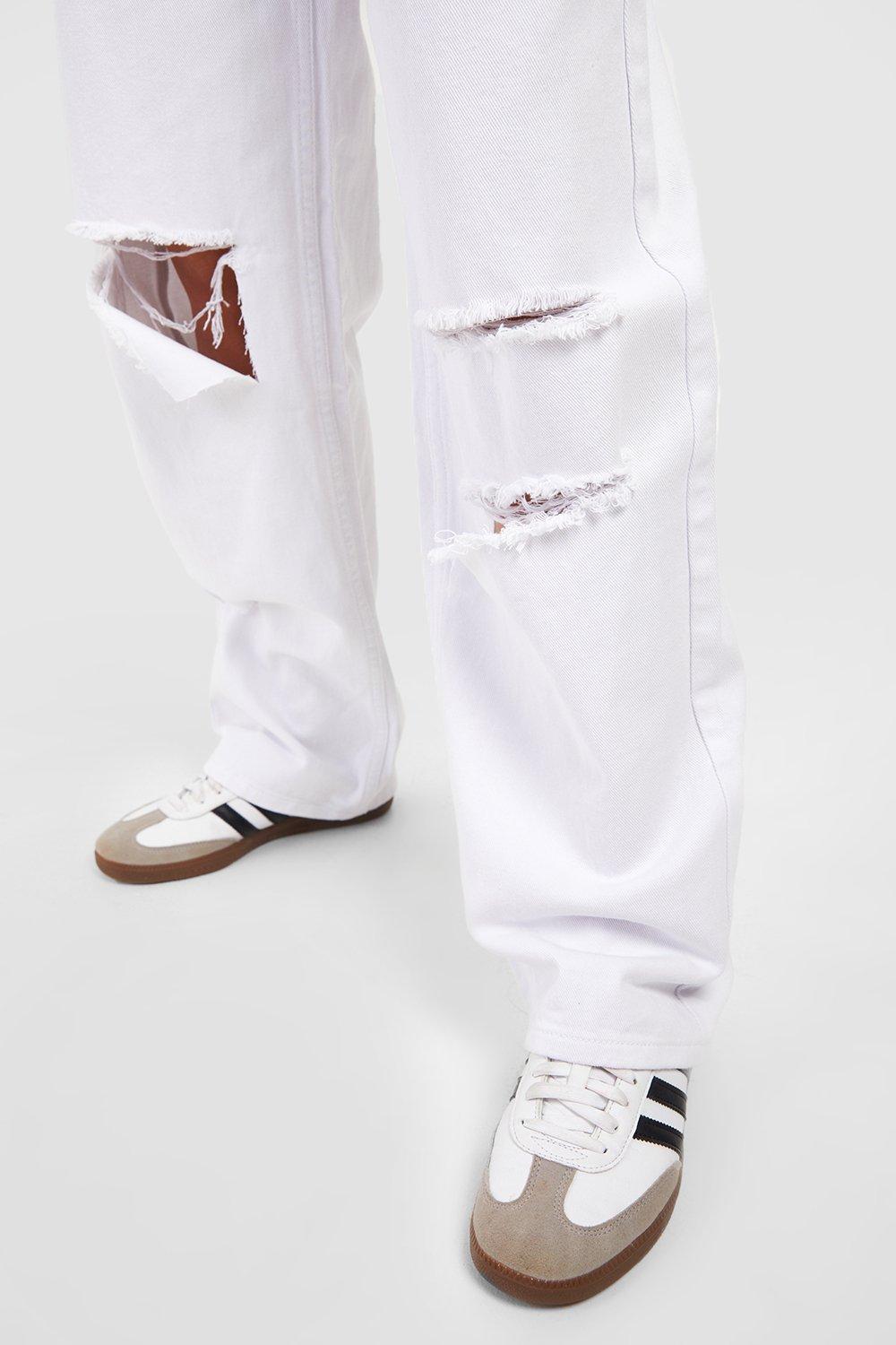 White best sale boyfriend pants