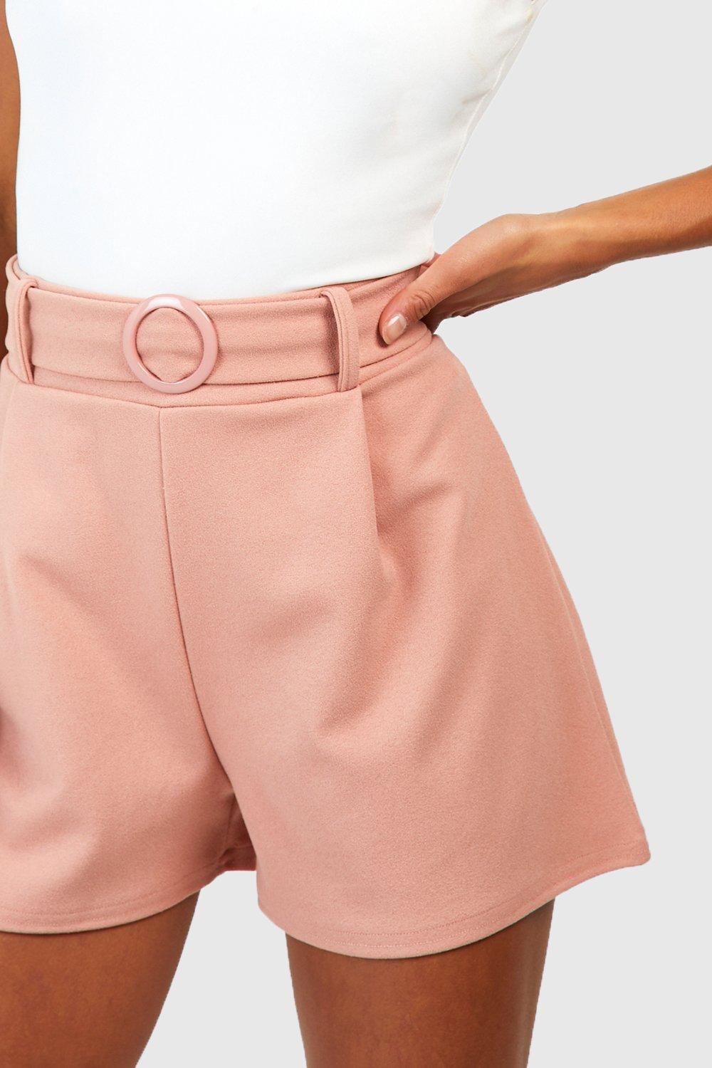 Belted bermuda pink - Women's Shorts