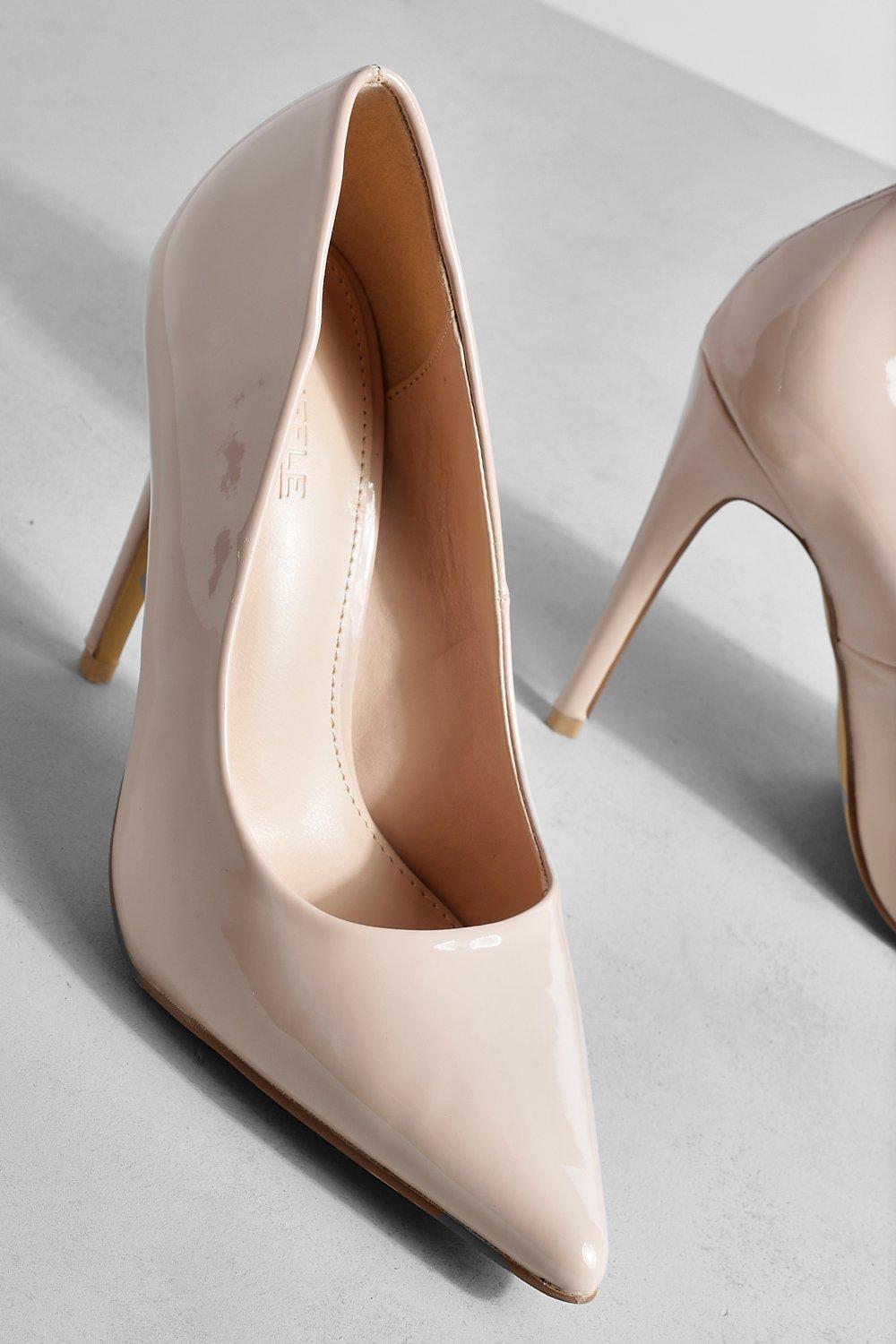 Nude clearance heels boohoo