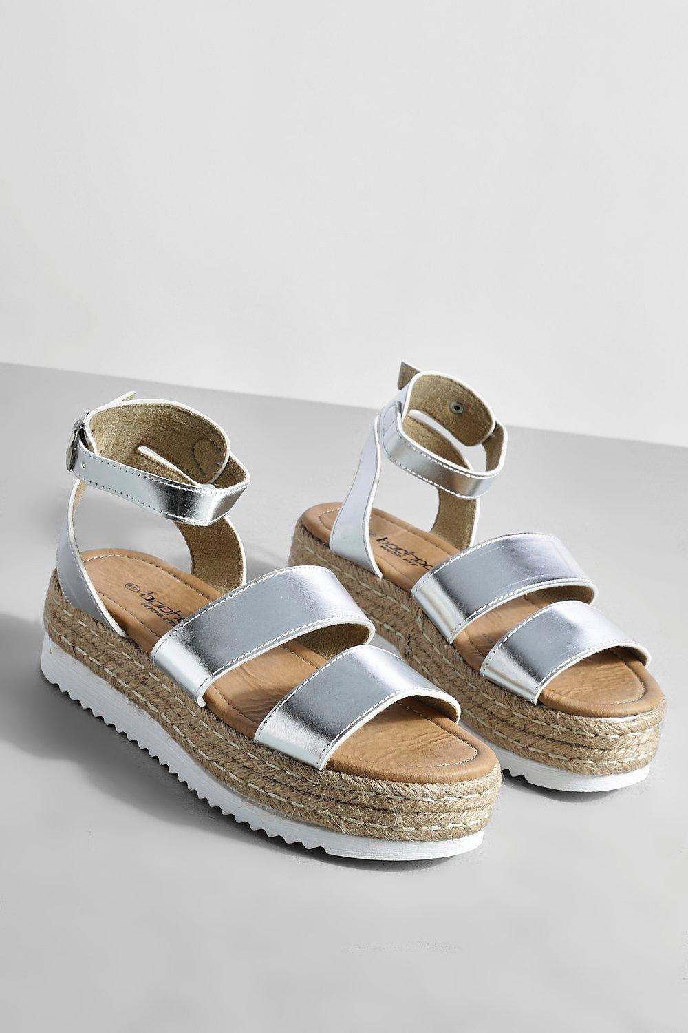 Two strap deals flatform sandals