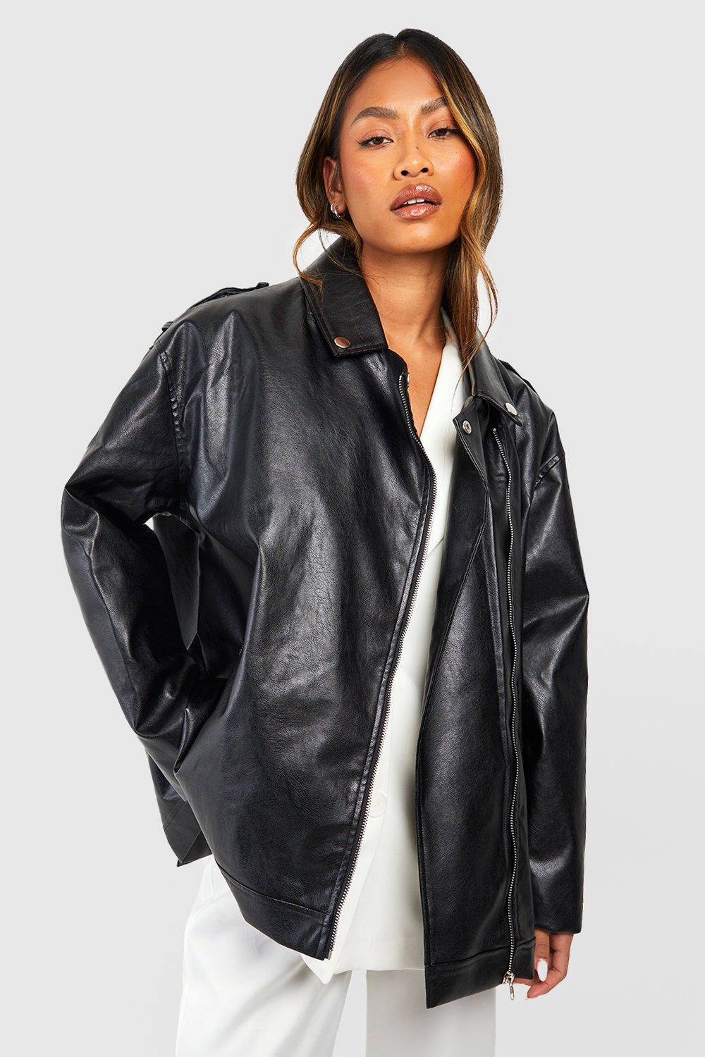 Just female leather jacket best sale