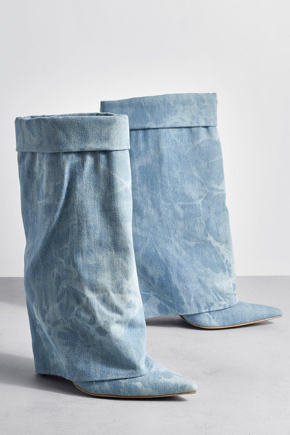 Bottines en jean discount femme