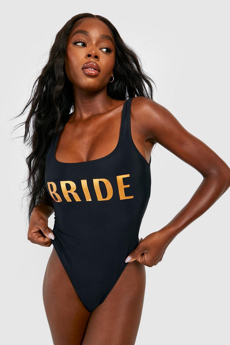 Black Bride Scoop Swimsuit