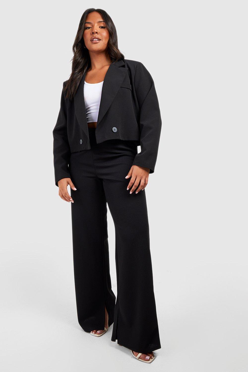 Plus size slim leg 2024 trousers