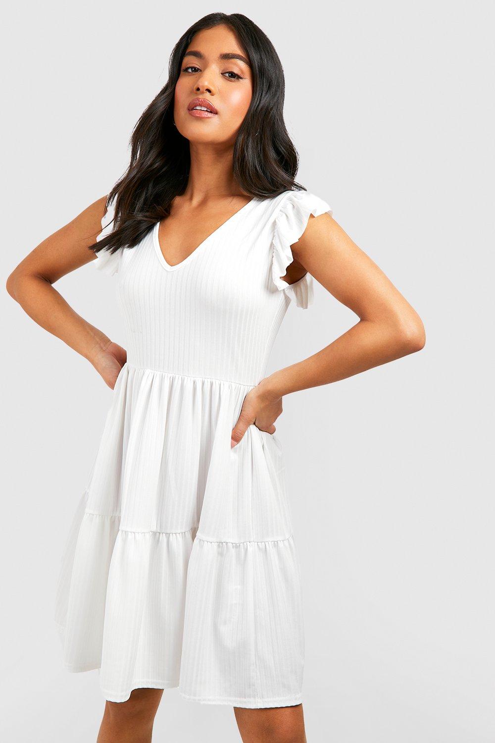 Boohoo petite 2024 smock dress