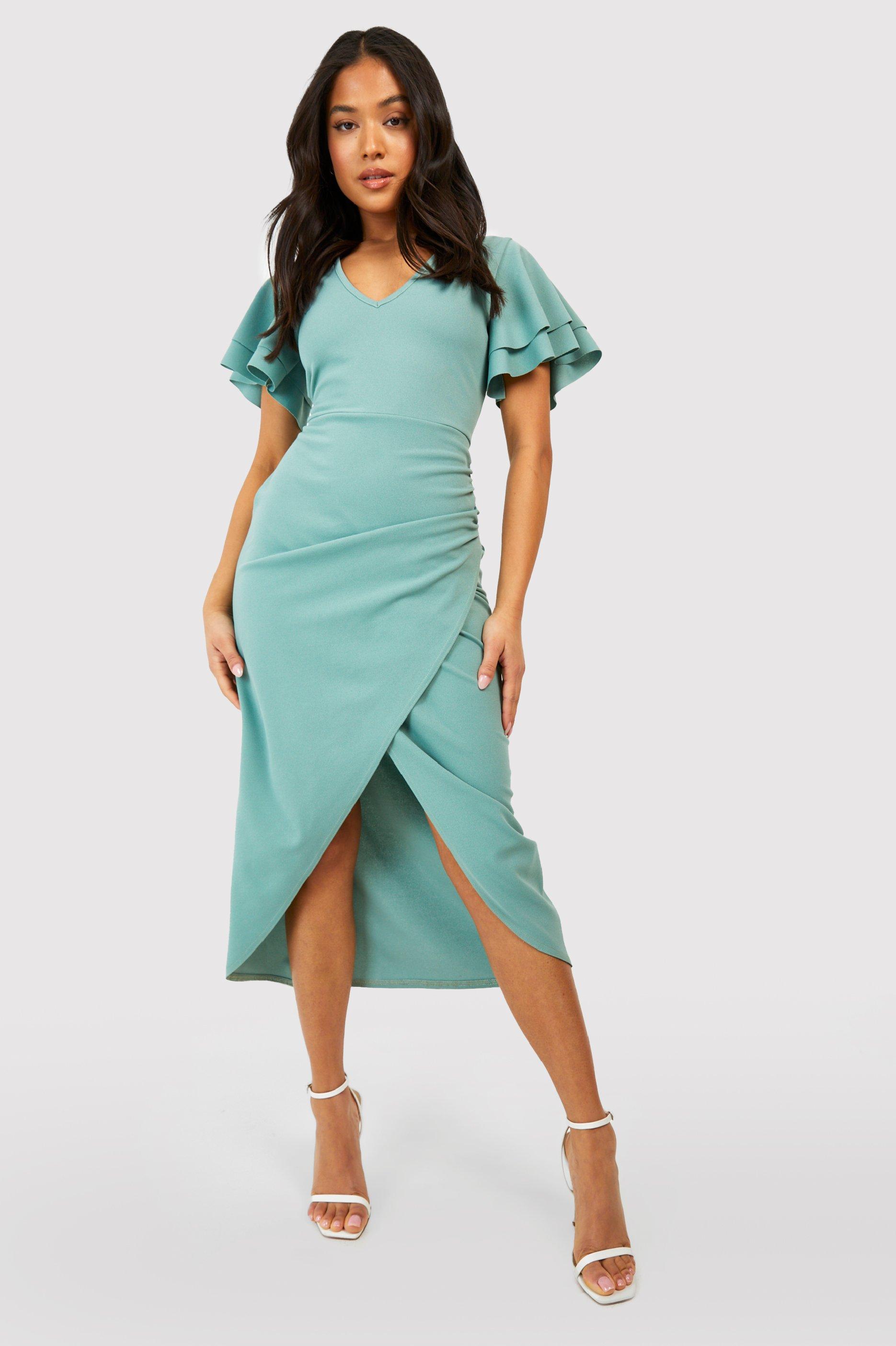 boohoo petite midi dress