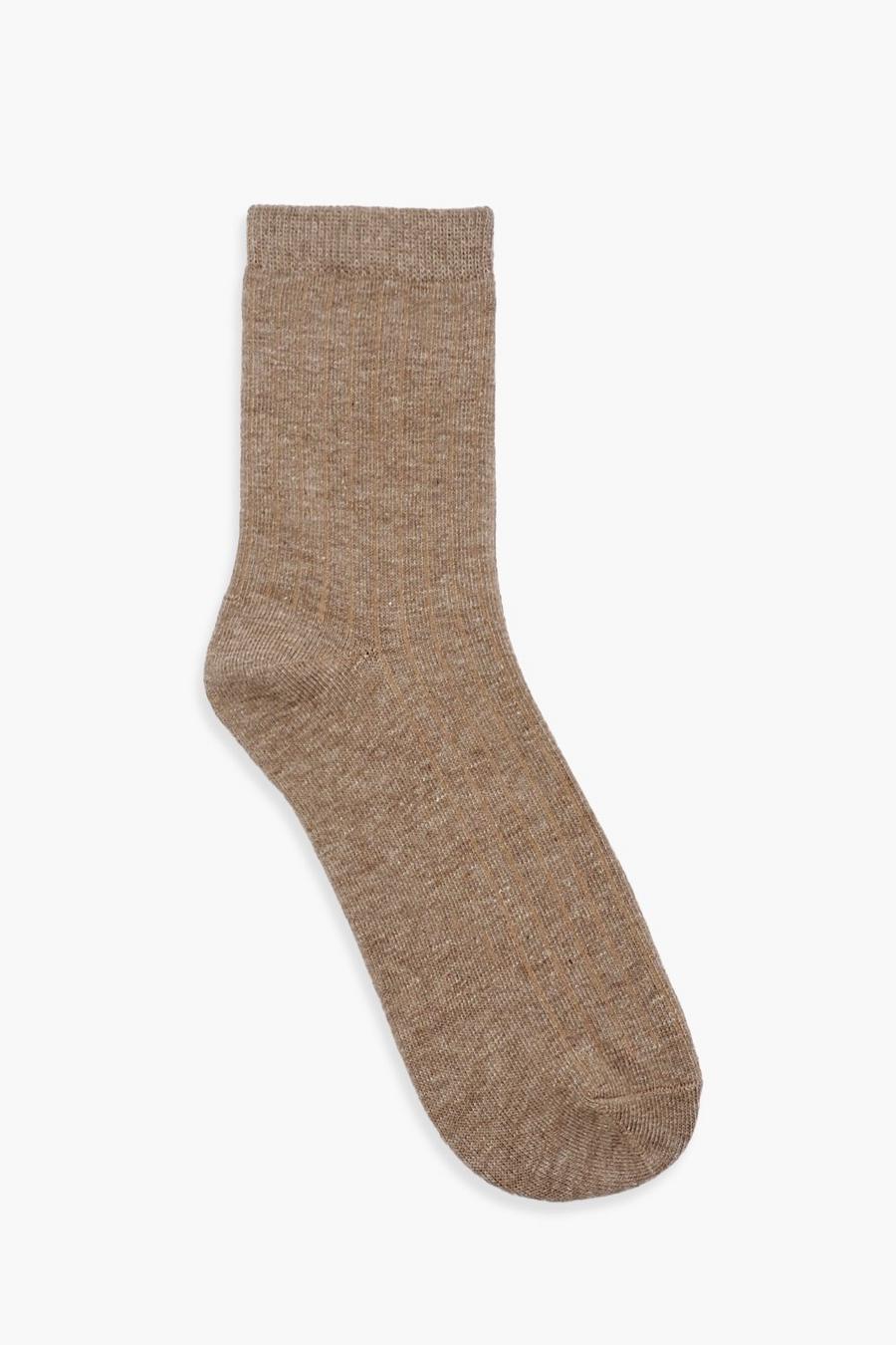 Single Brown Sport Socks image number 1