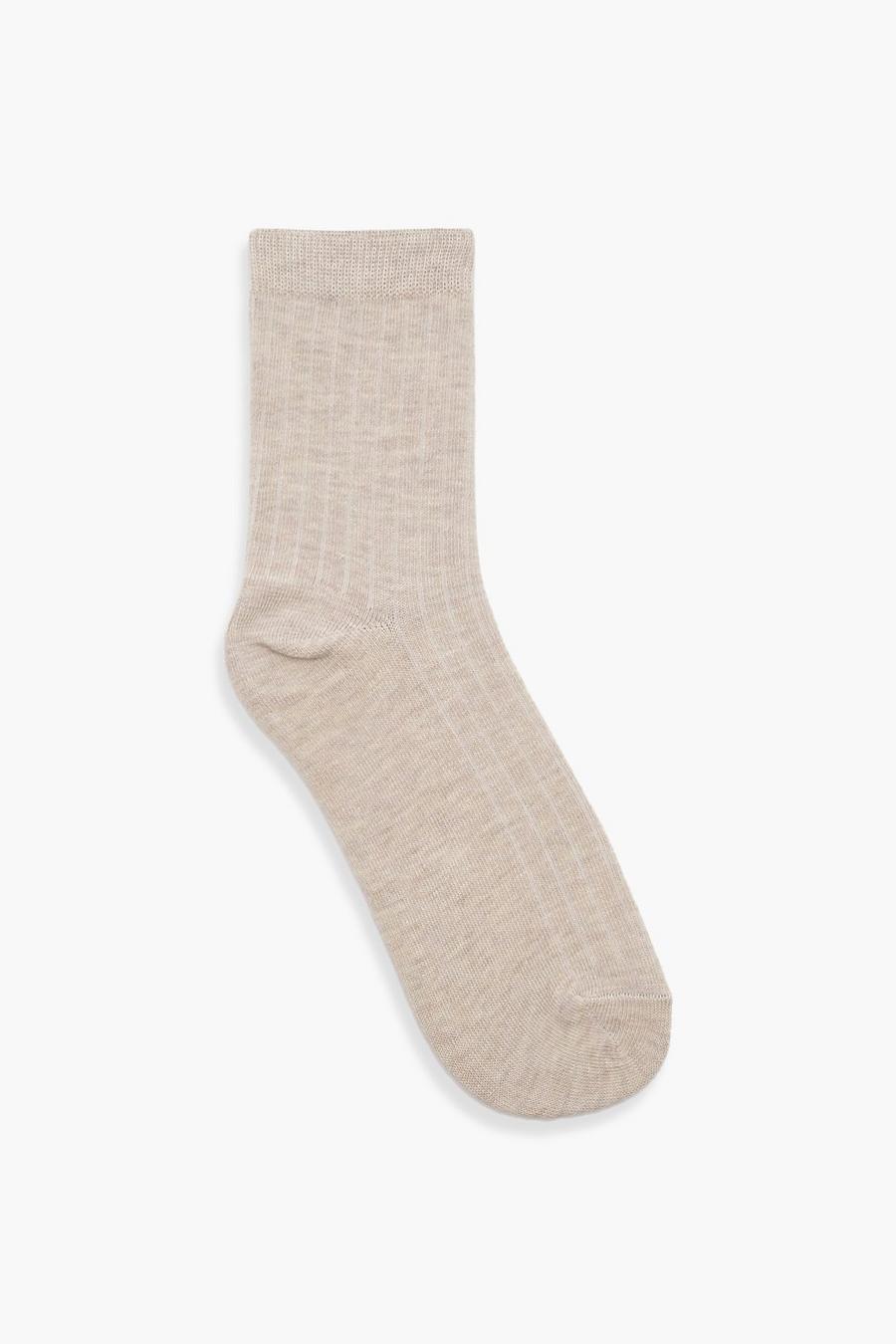 Single Cream Sport Sock image number 1