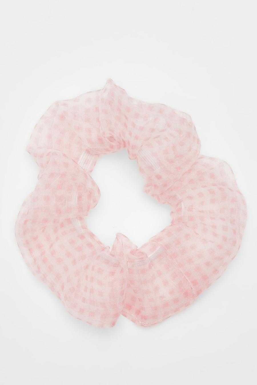 Pinkes Scrunchie in Waffeloptik, Pink image number 1