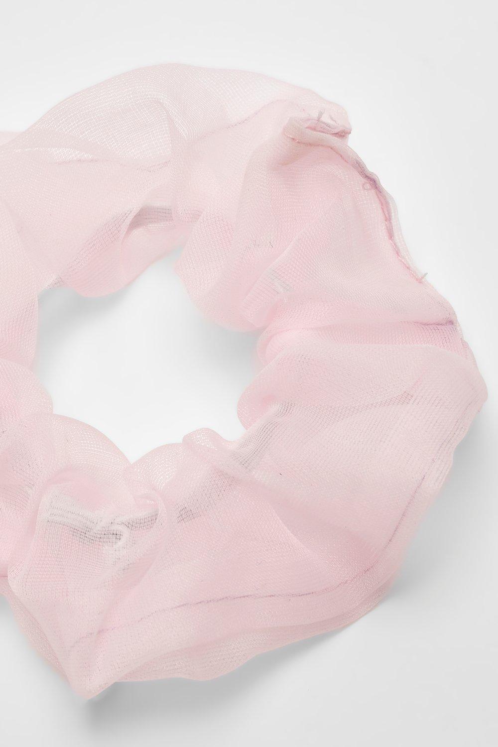 Pink scrunchie discount