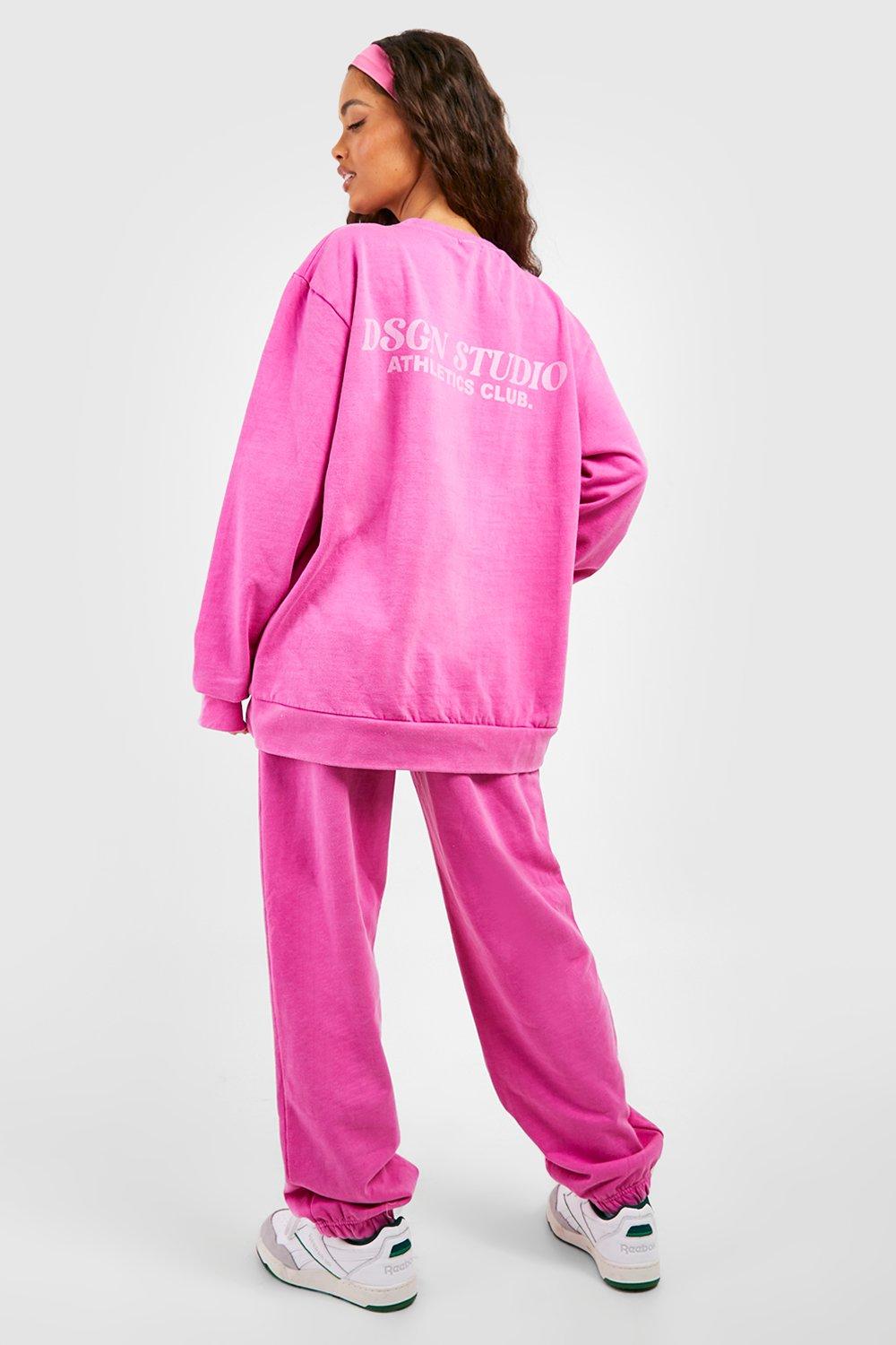 Hot Pink Overdyed Hooded Tracksuit