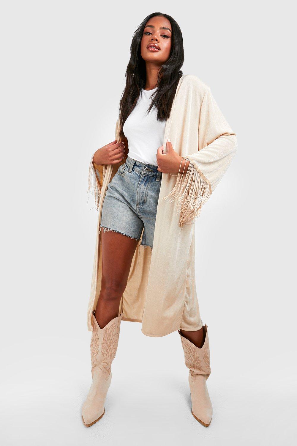 Fringe kimono outlet cardigan