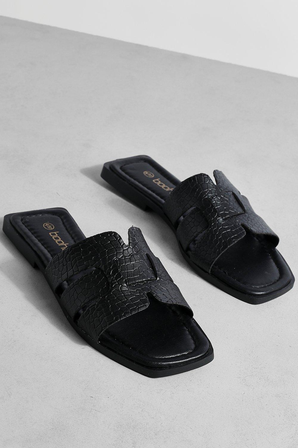 Croc discount flat sandals