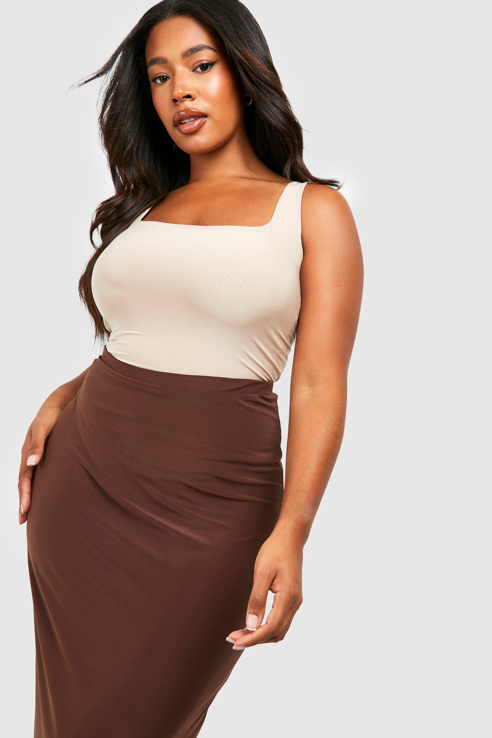 Grande taille Jupe longue moulante