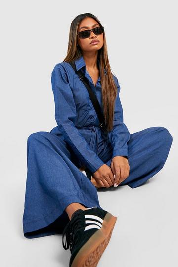 Chambray Denim Boilersuit indigo