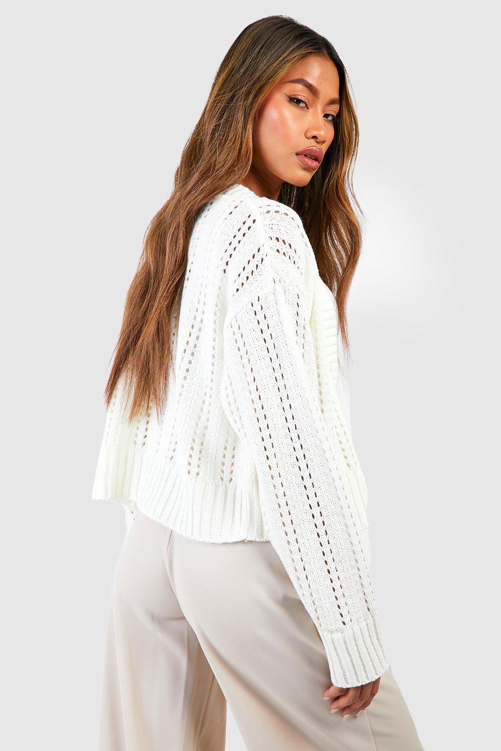 Ivory 2024 crochet cardigan