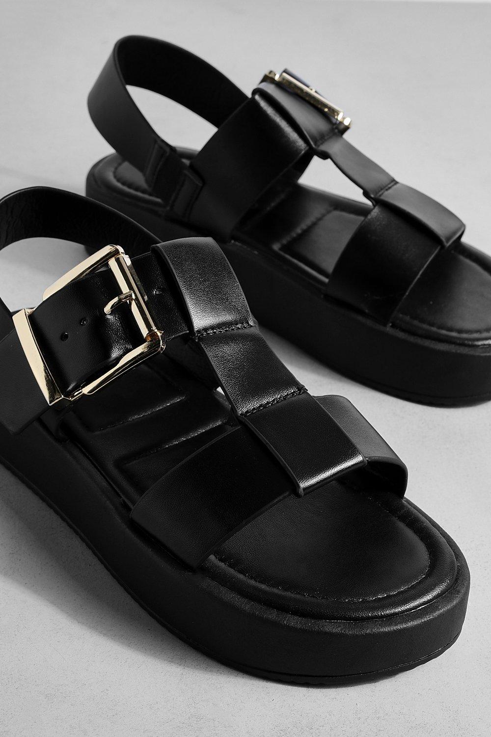 Chunky buckle hot sale platform sandals