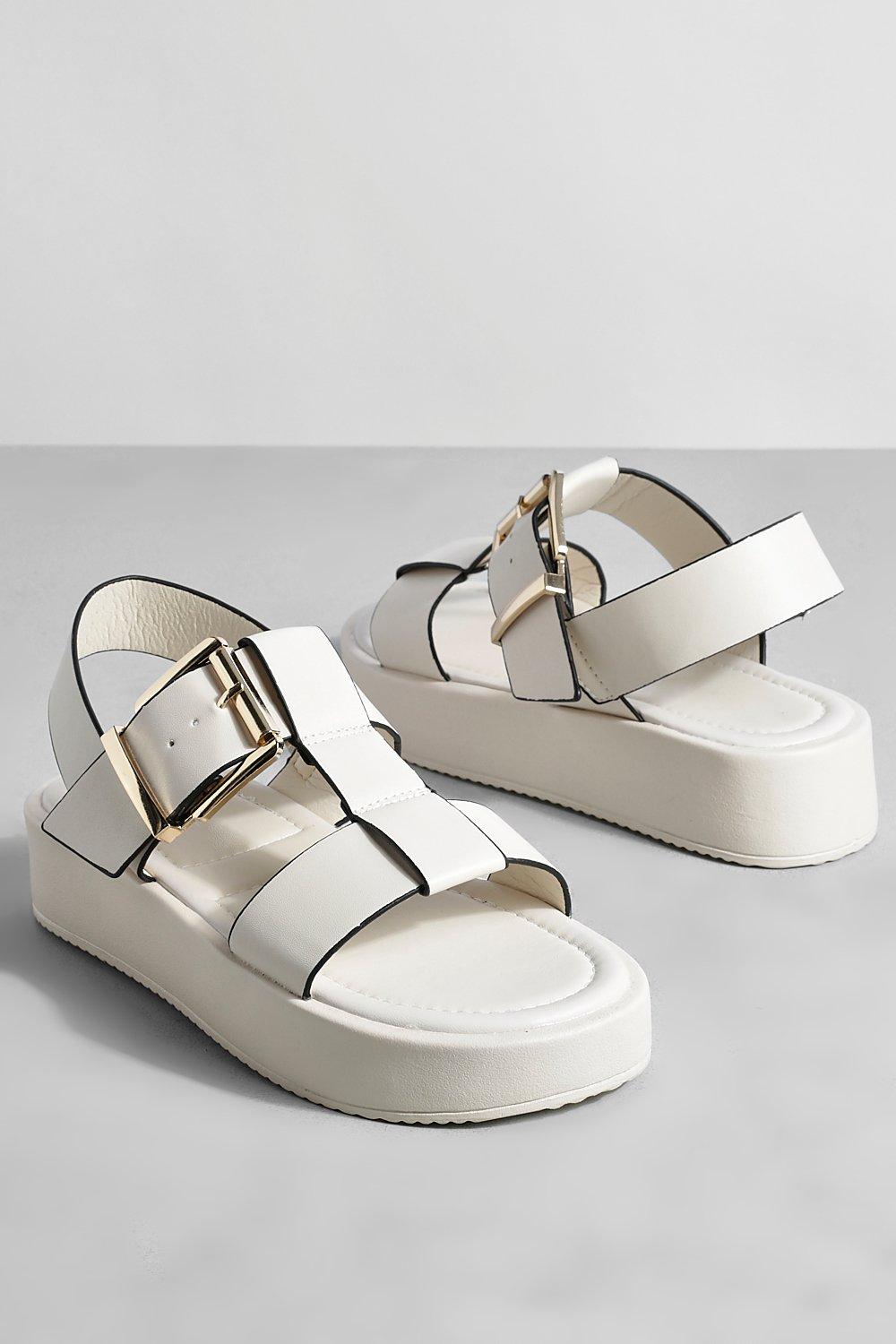 Platform sandals sale boohoo