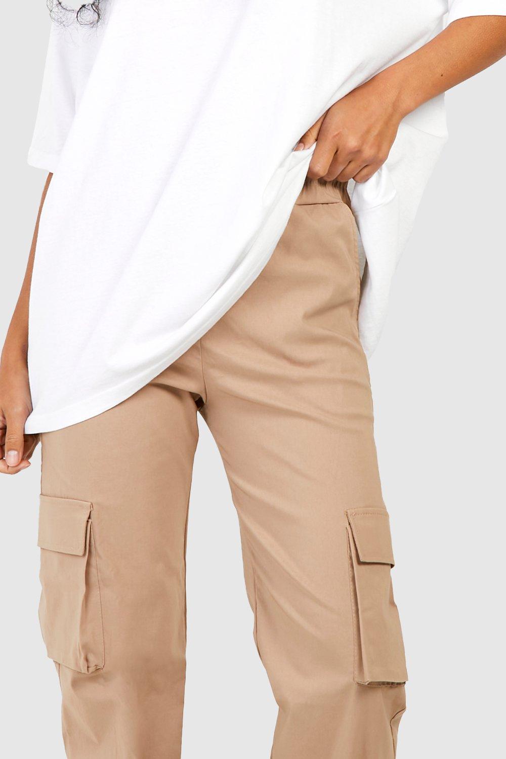 Khaki store cargo joggers