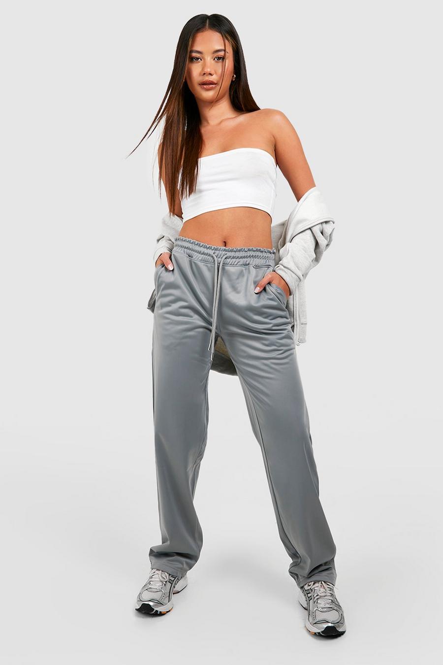 Silver grey Relax Fit Tricot Straight Leg Joggers