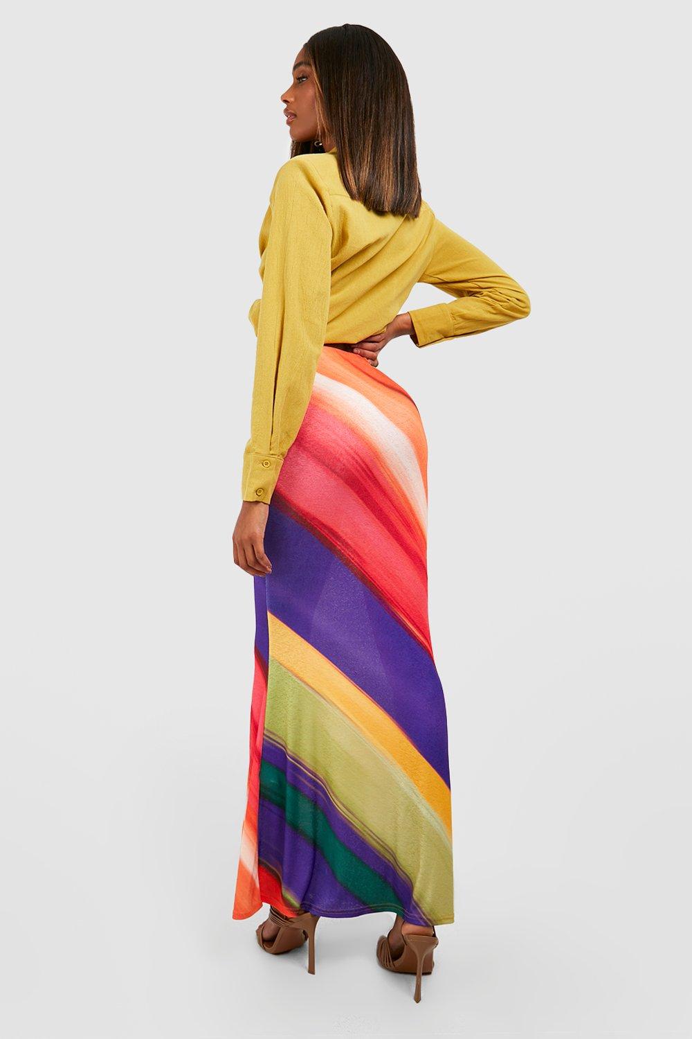 Multi colour shop long skirt