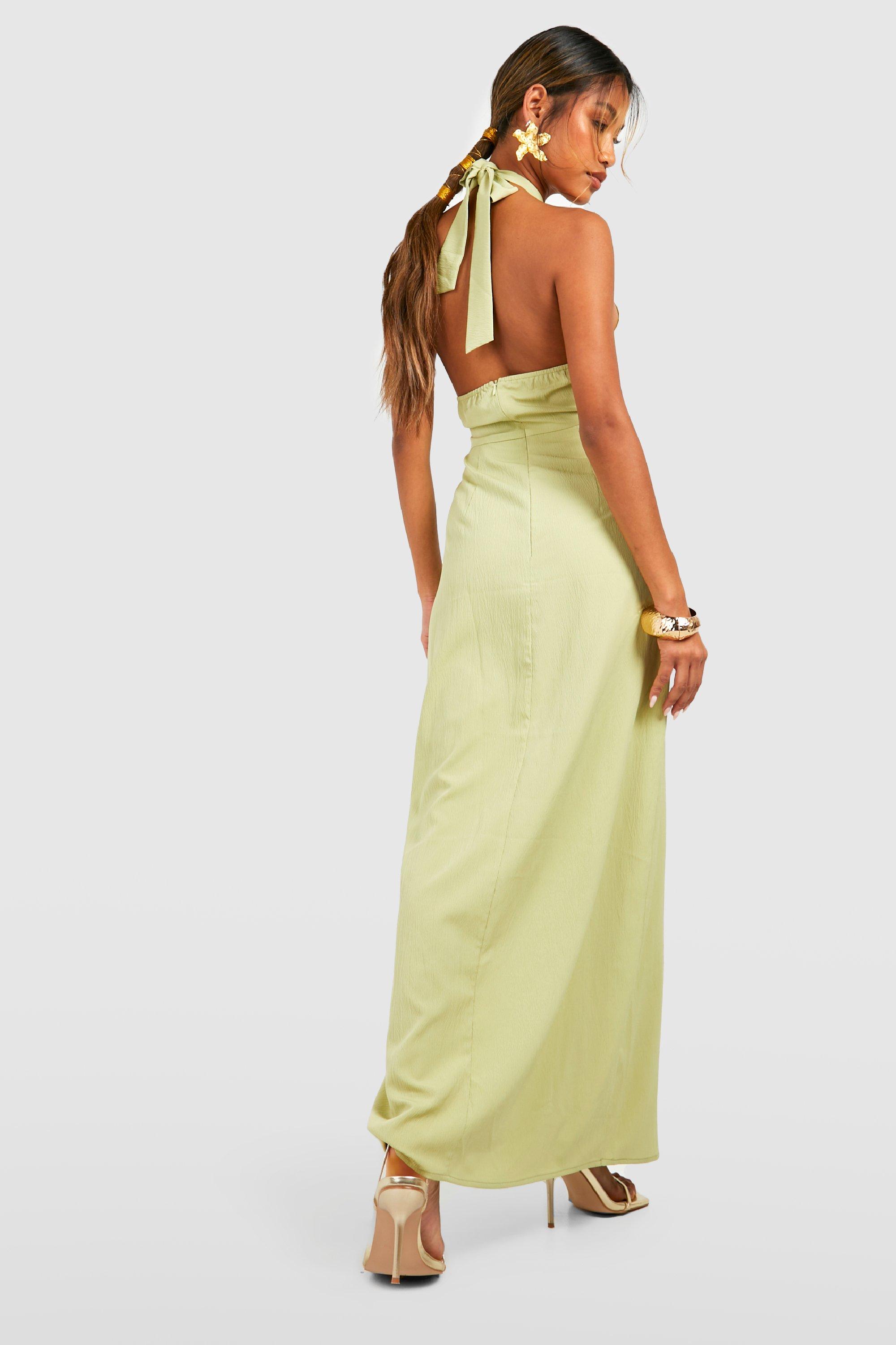 Boohoo best sale halter neck