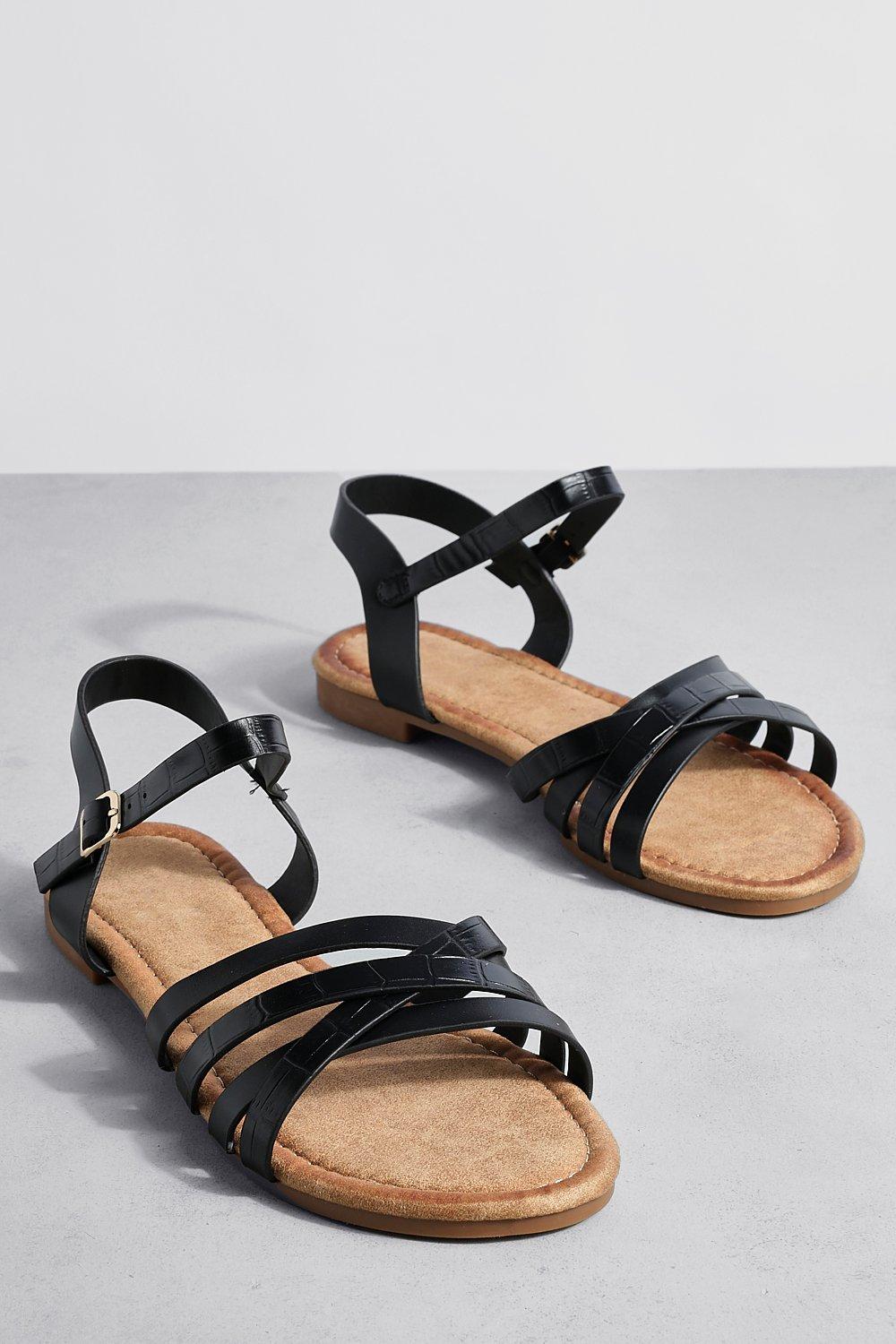 Ladies best sale sandals boohoo