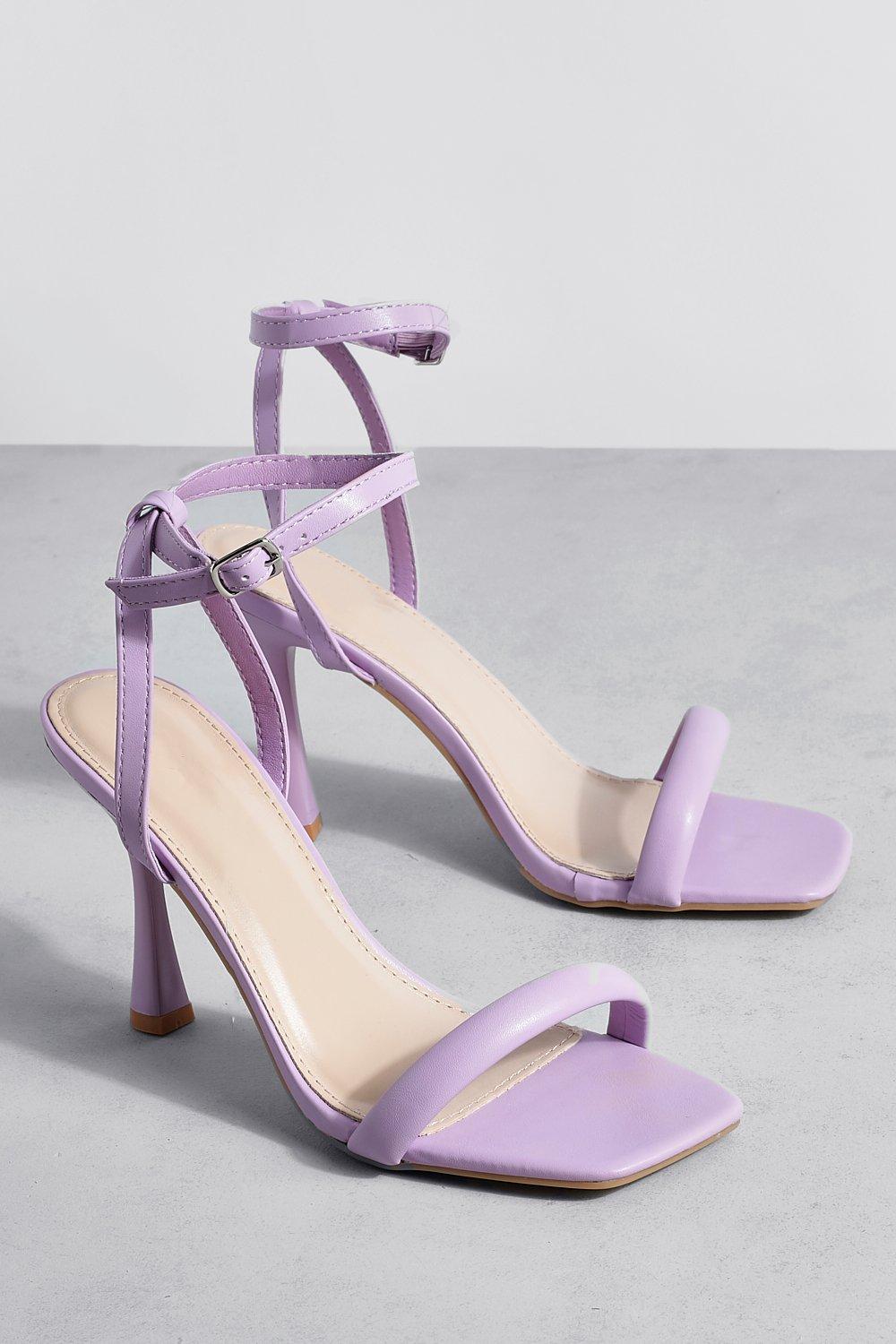 Purple wide store width heels