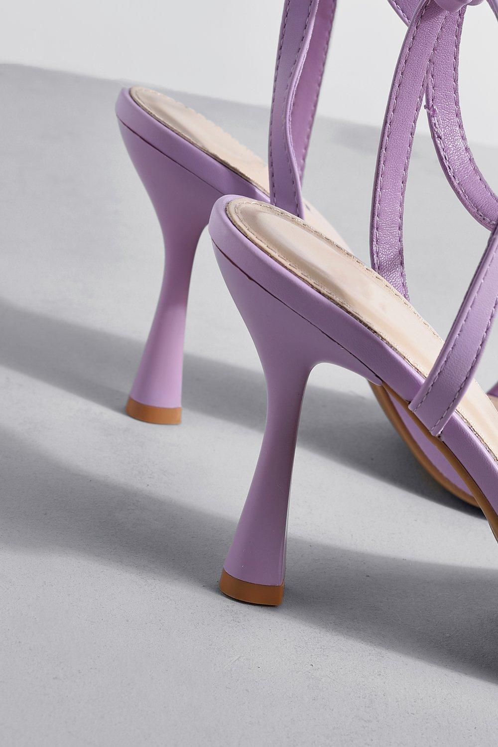 Purple wide store width heels