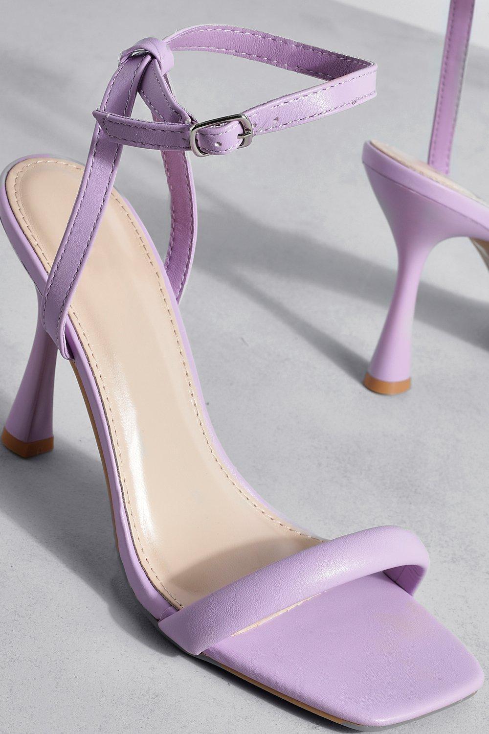 Wide Fit Square Toe Two Part Heels | boohoo
