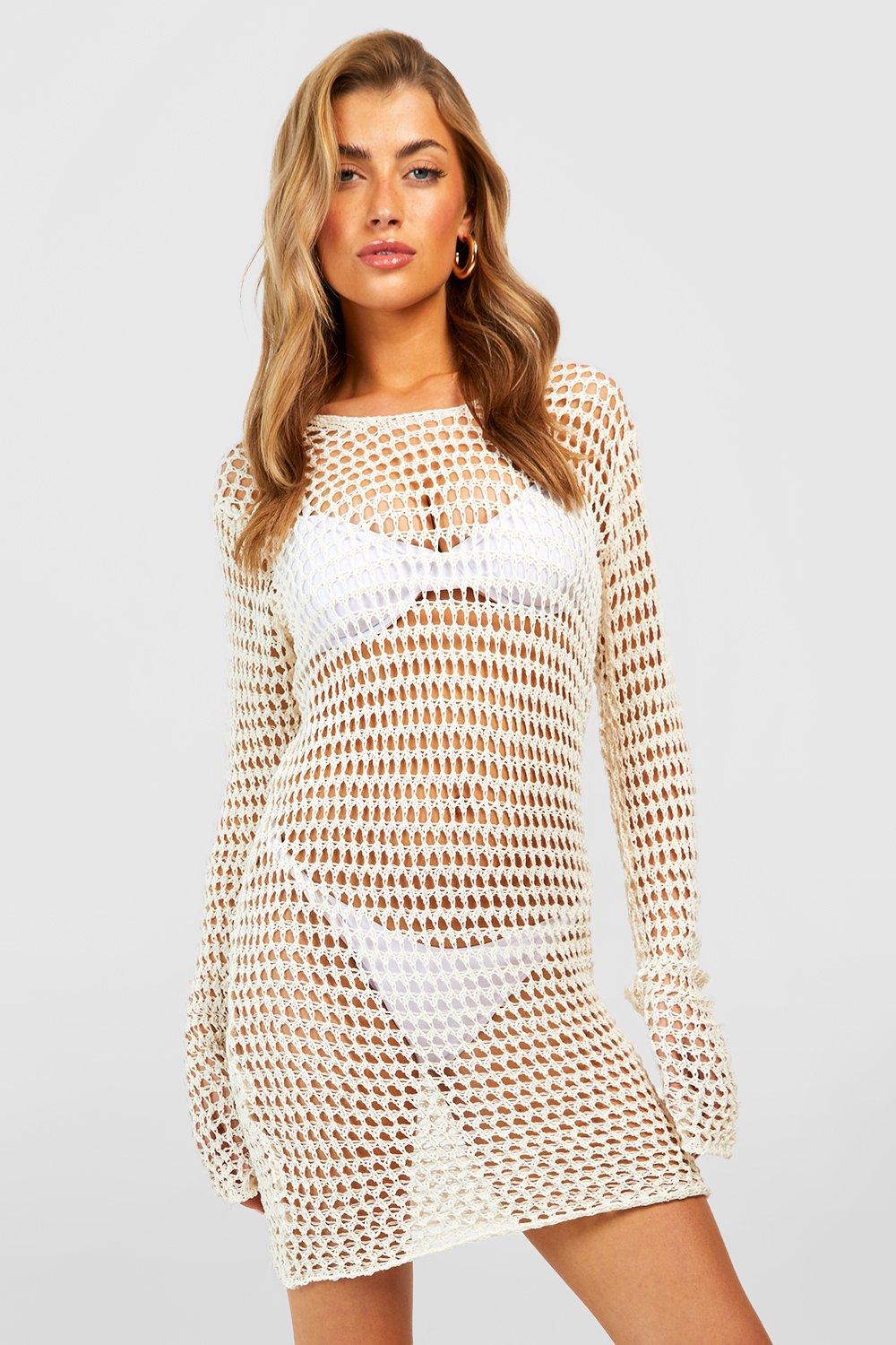 Crochet Scallop Scoop Beach Dress