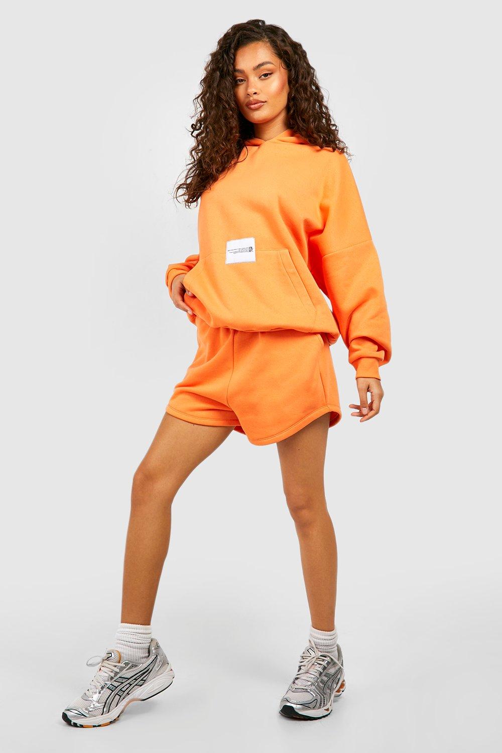 Woven Label Boxer Short Hooded Short Tracksuit boohoo