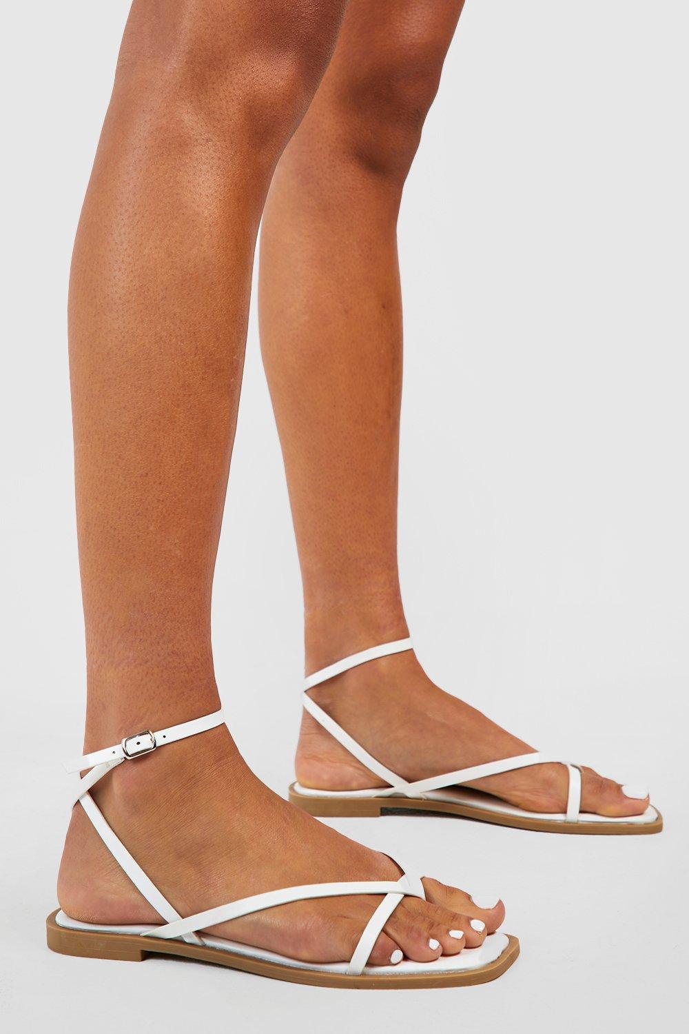 Ankle strap flat sandals on sale uk