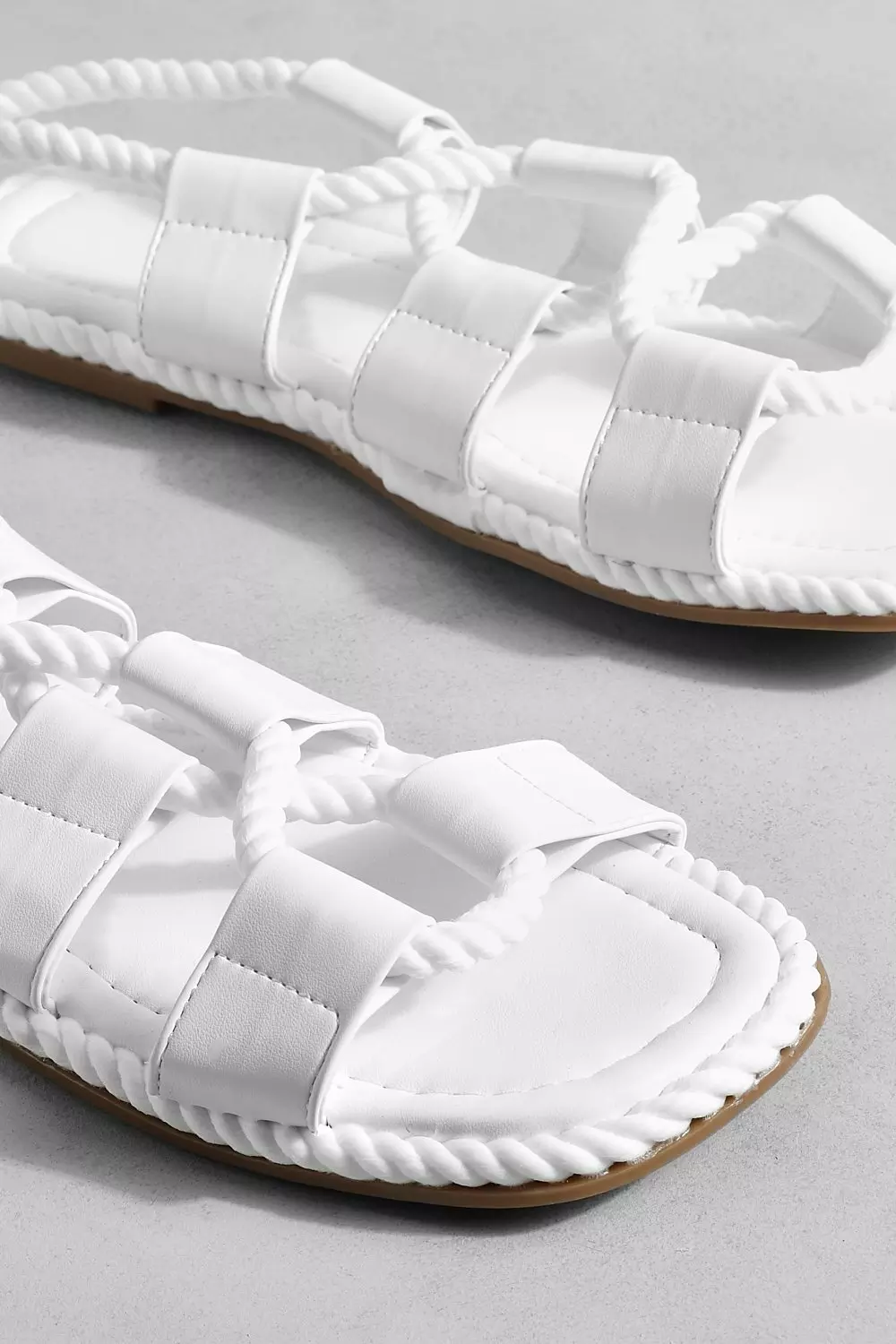 White 2024 rope sandals