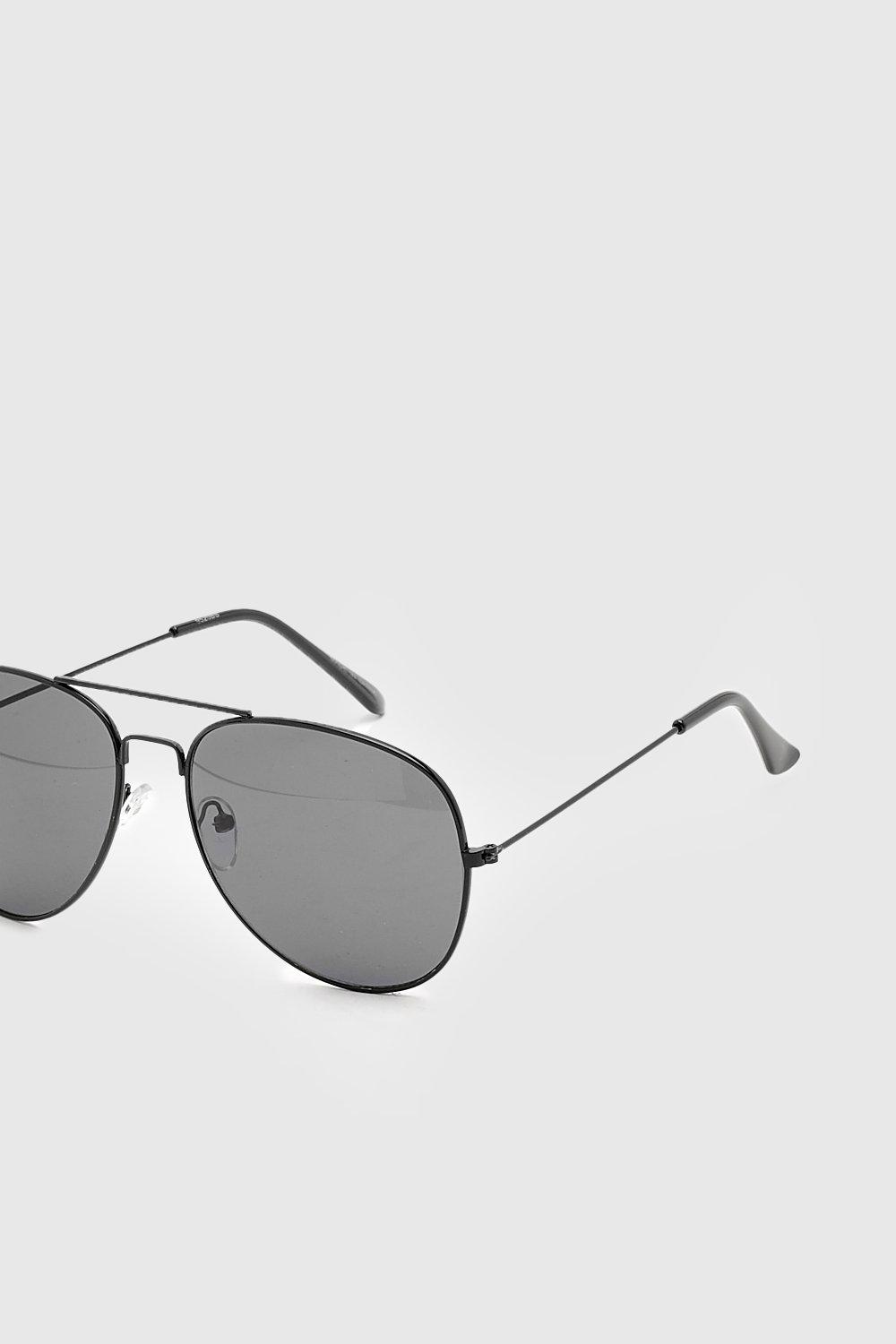 Aviator sunglasses store black frame