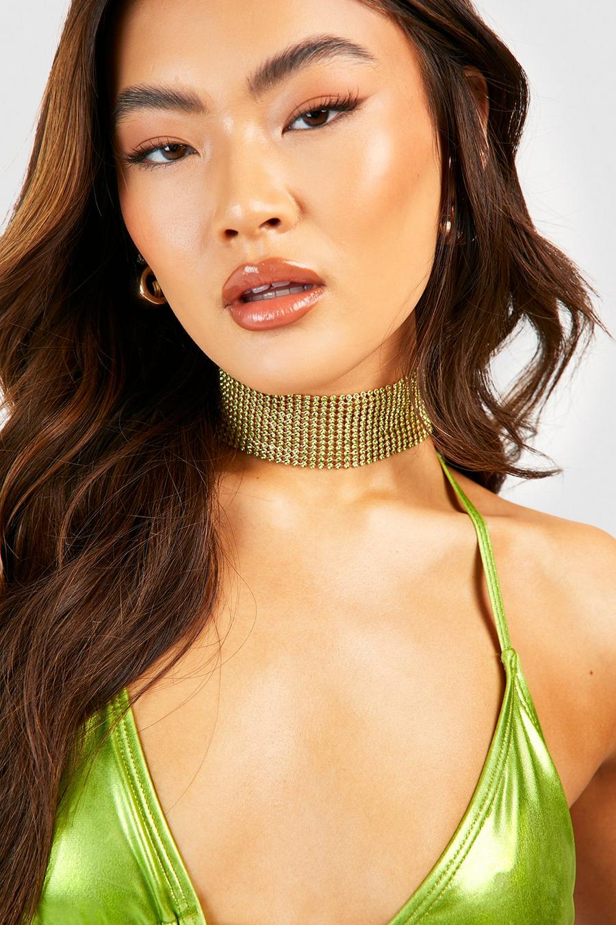 Strass-Choker, Green image number 1