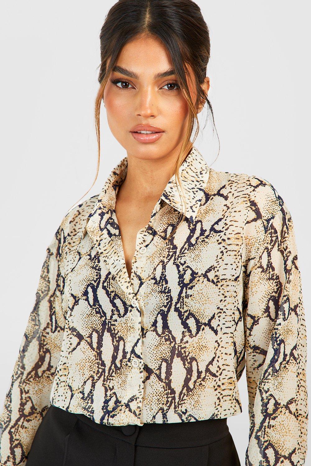 Camisa serpiente online mujer