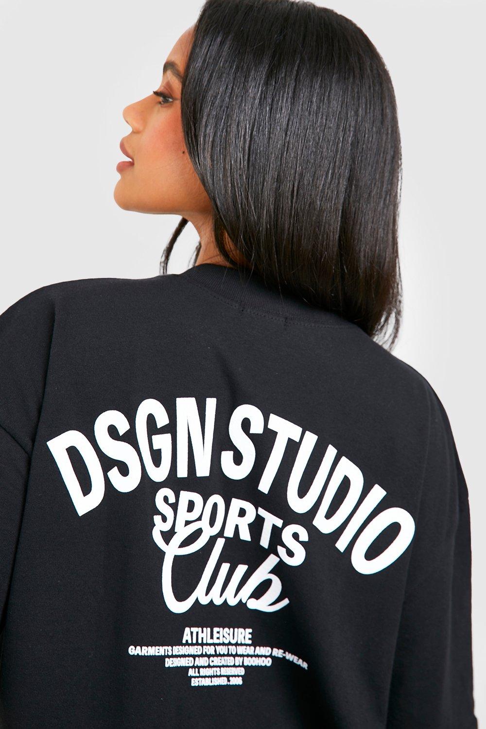 DSGN Studio Sports Club Slogan Oversized T-shirt | boohoo FI