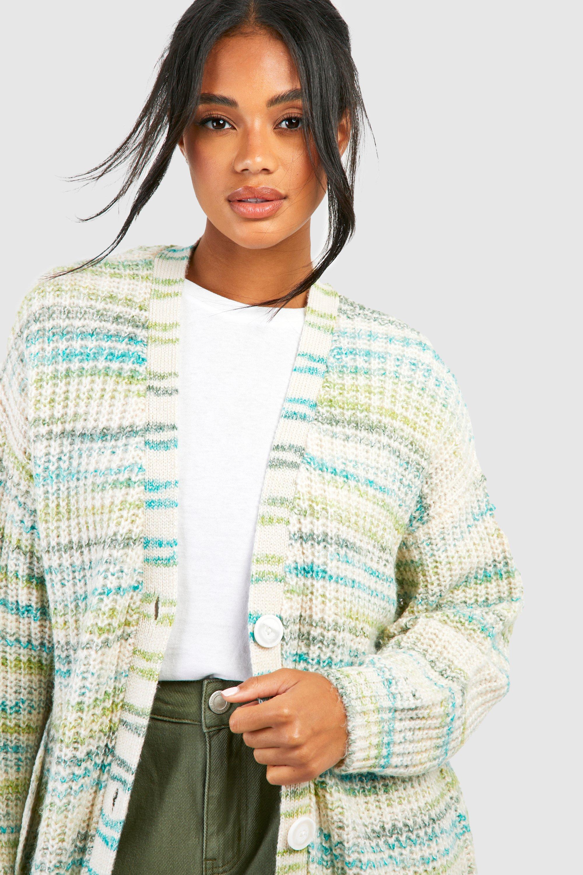 Marl Oversized Boyfriend Cardigan