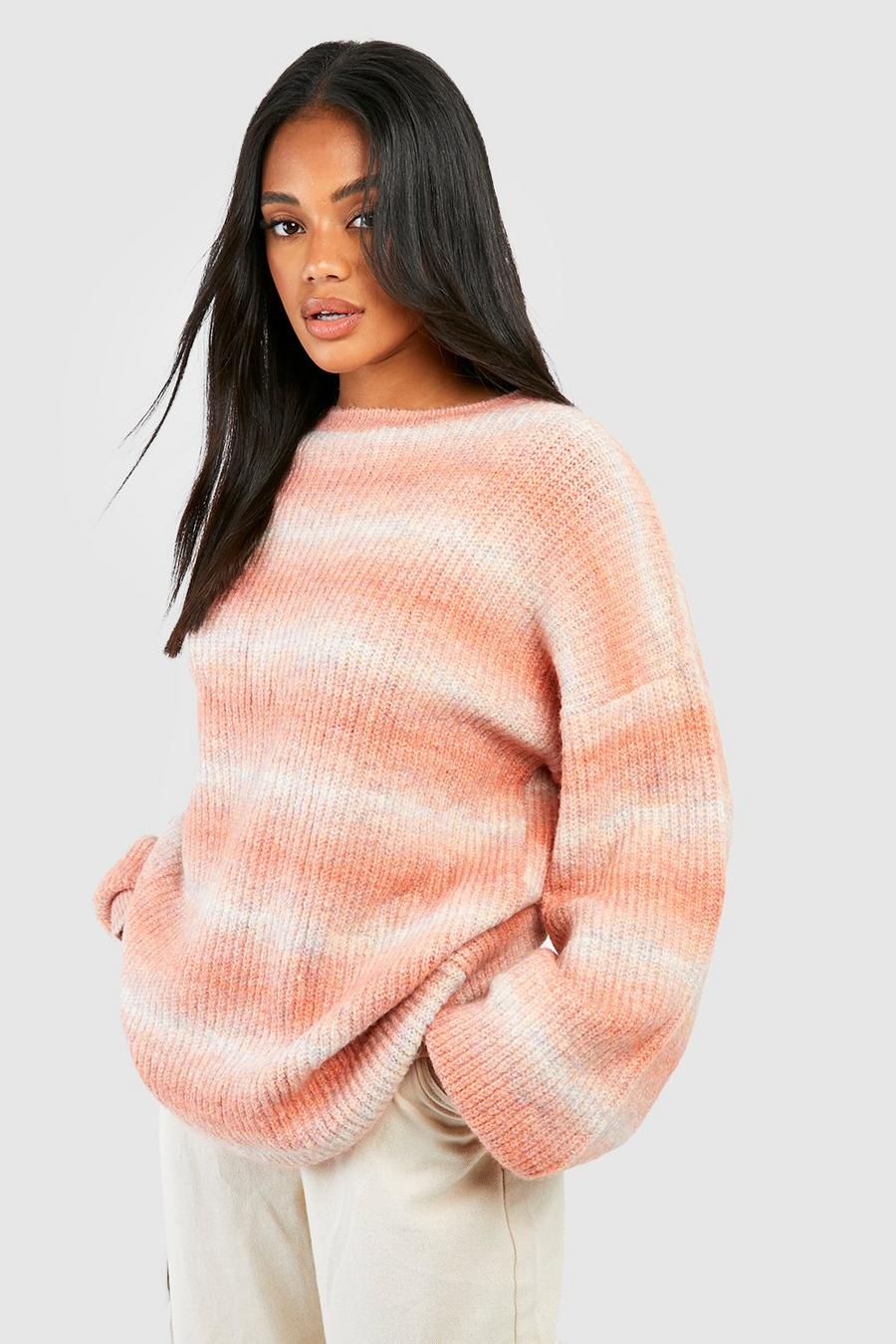 Pink Ombre Oversized Jumper